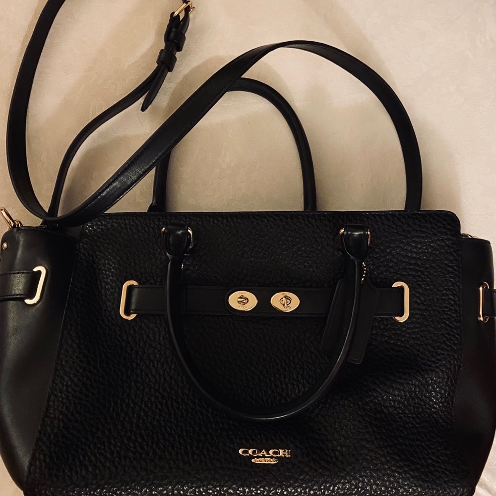 Black coach purse